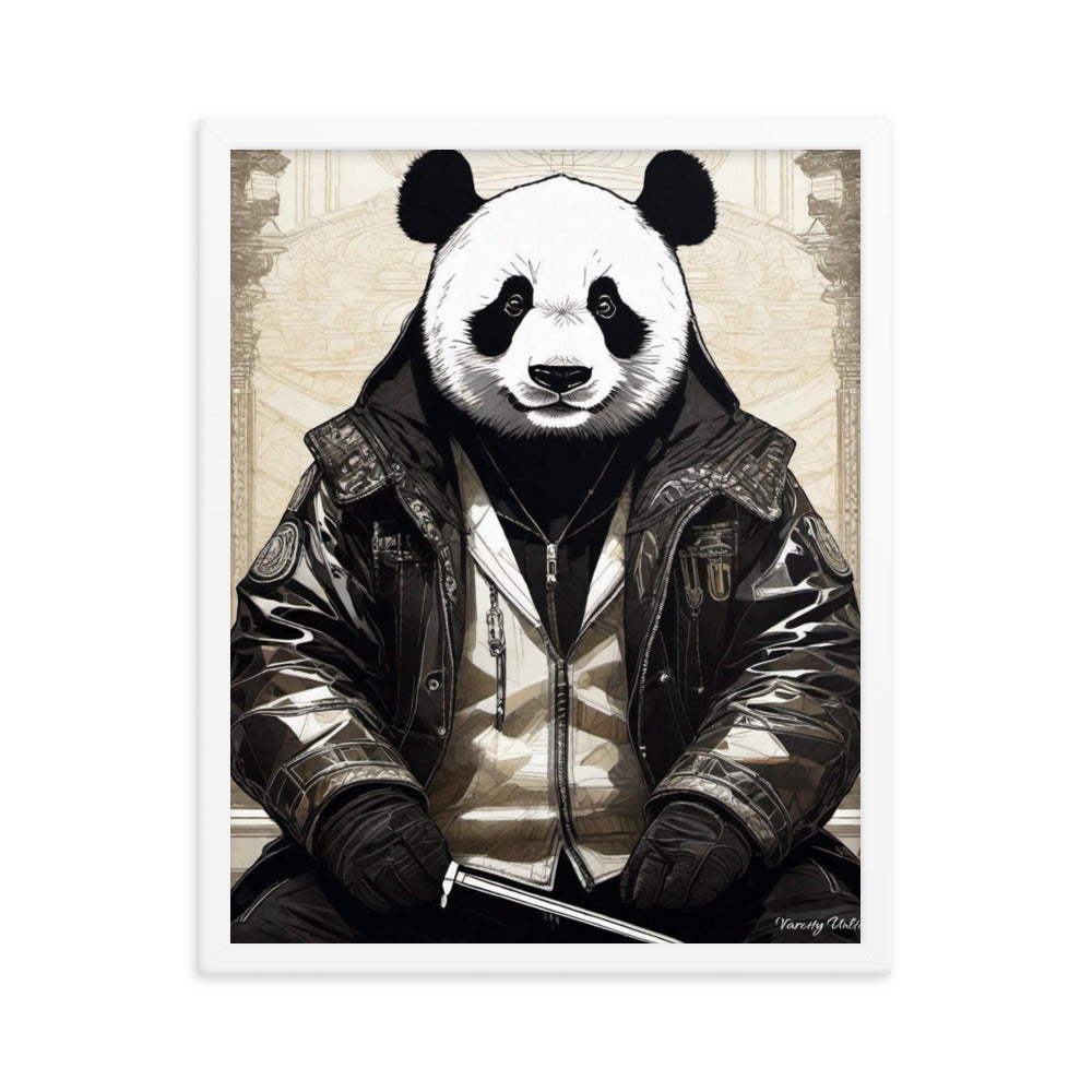 Varcity Unltd Framed Youxia Panda Matte Photo Poster