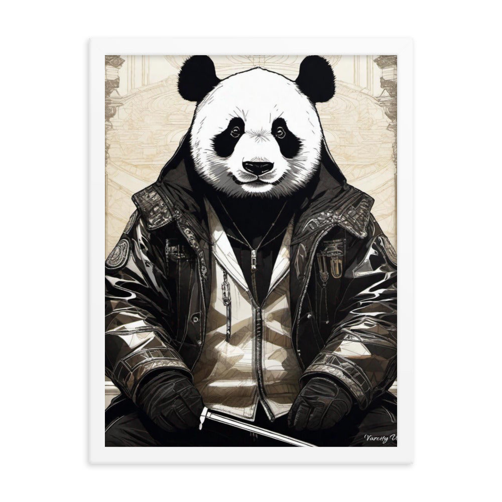 Varcity Unltd Framed Youxia Panda Matte Photo Poster