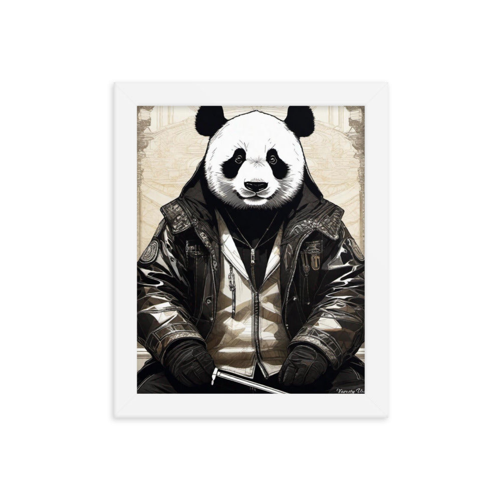 Varcity Unltd Framed Youxia Panda Matte Photo Poster