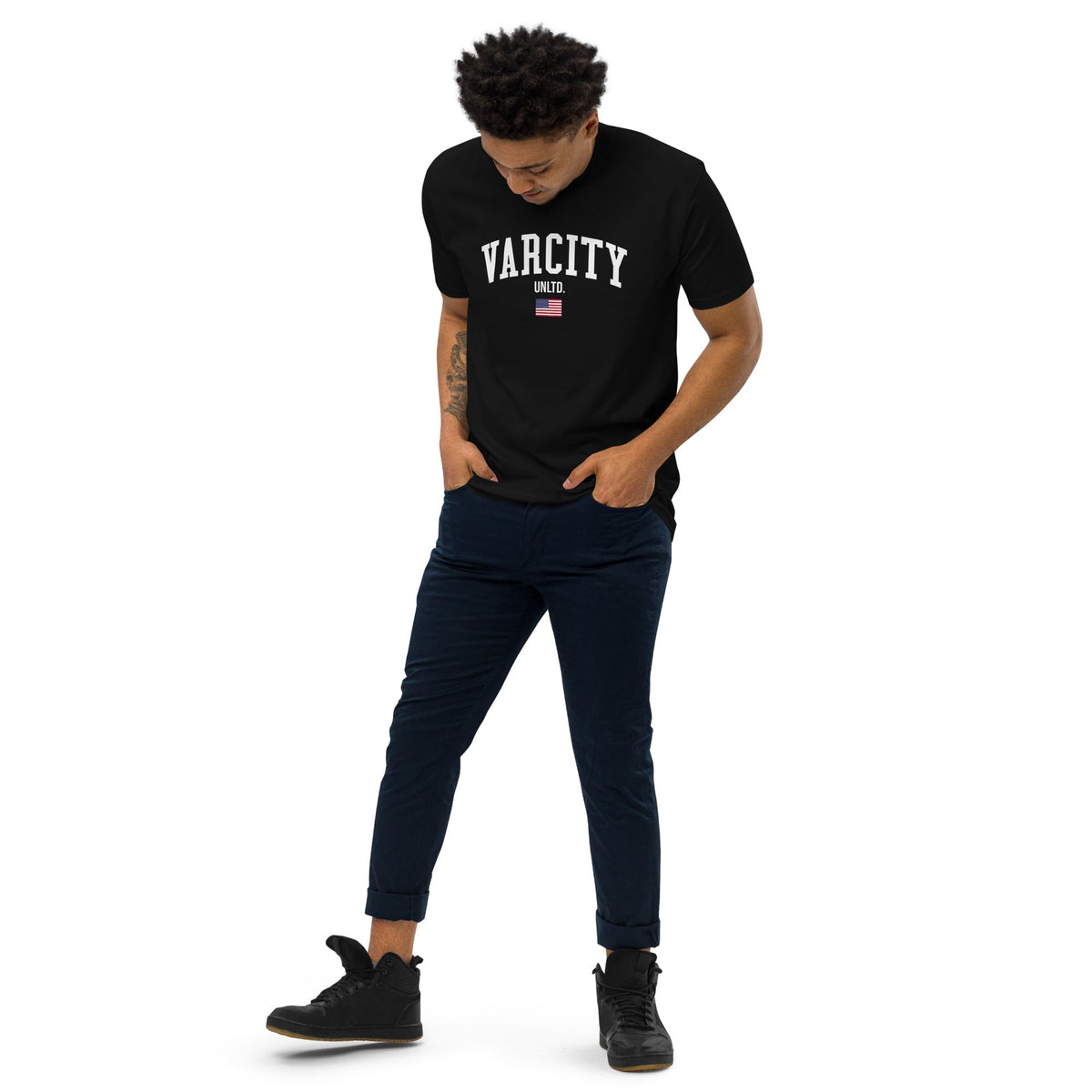 Varcity Unltd. Men’s Premium Tee Black