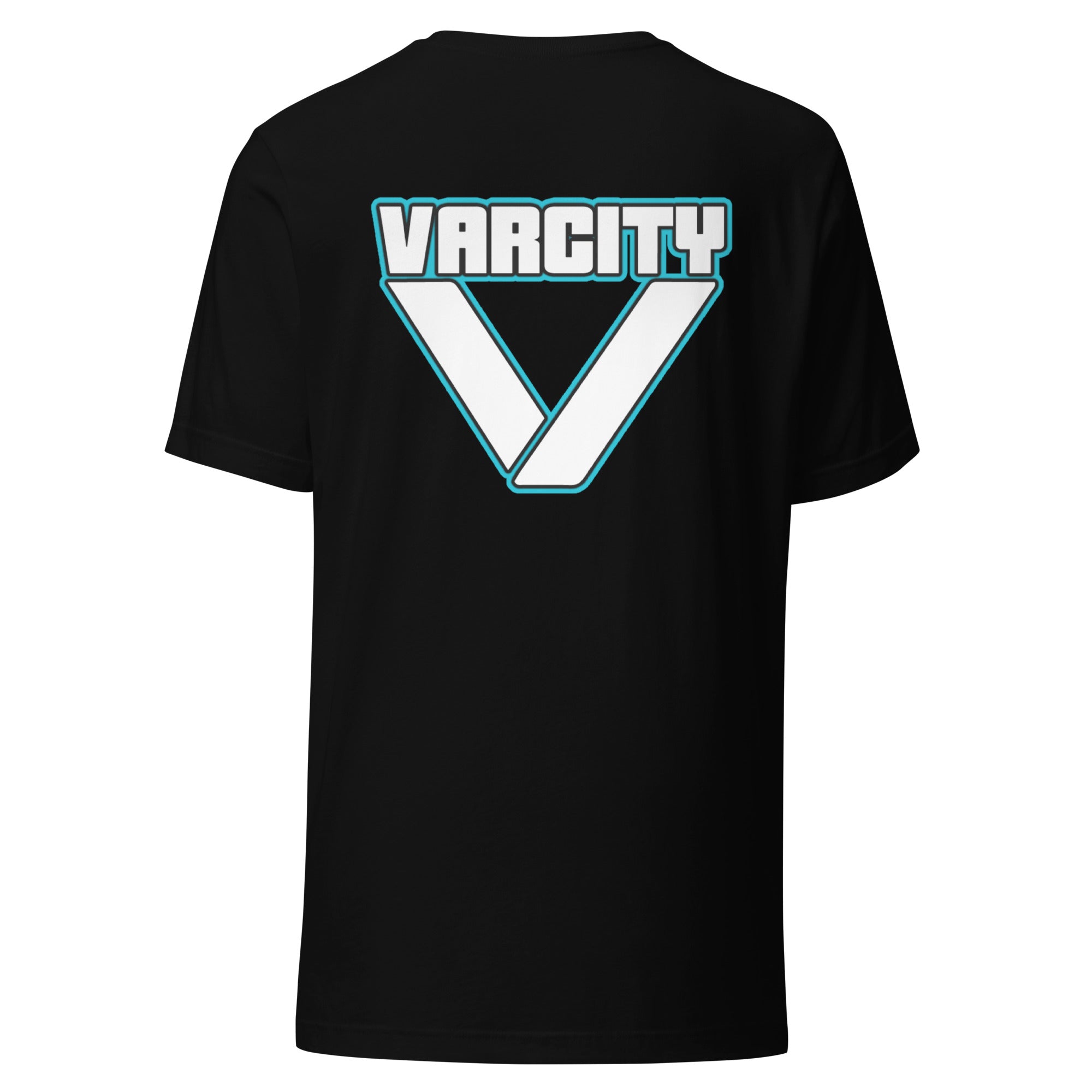 Varcity Unltd Street Logo Unisex Tee Black-Teal - XS