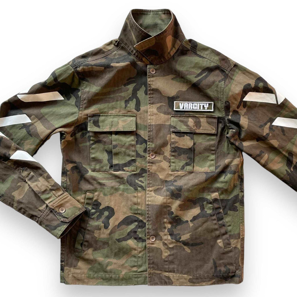 Varcity Unltd Street Style Camo Heavyweight Button Shirt