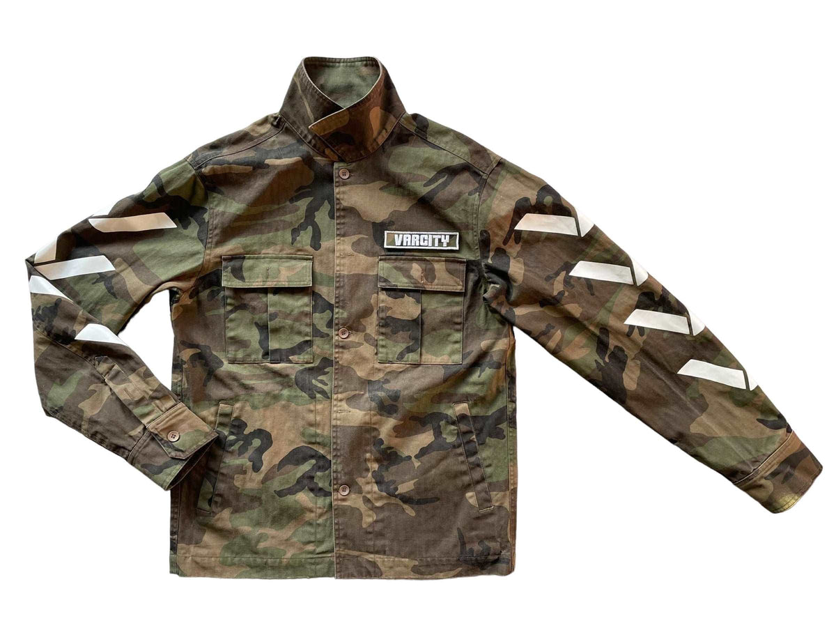 Varcity Unltd Street Style Camo Heavyweight Button Shirt