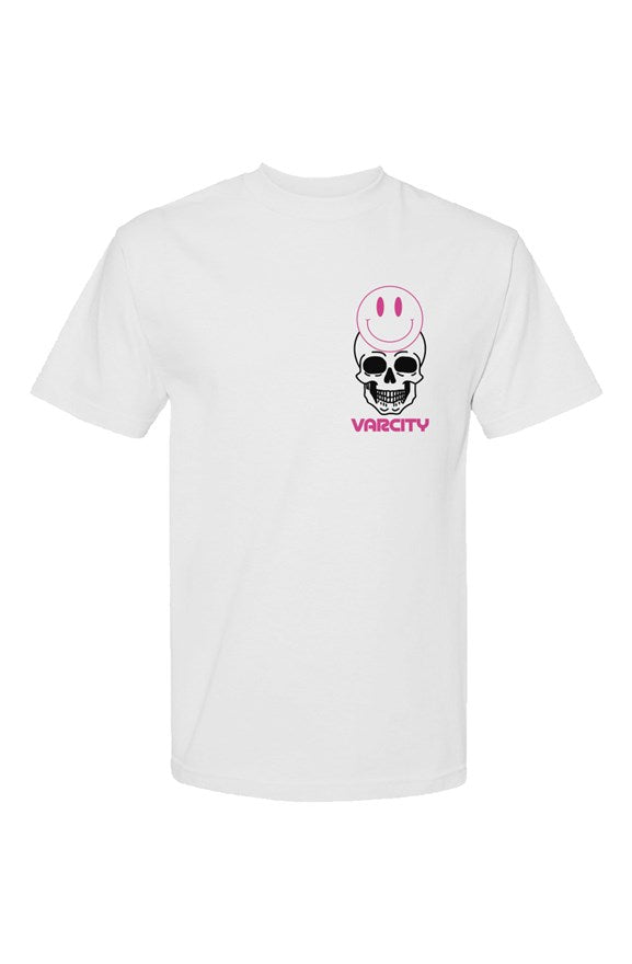 Varcity Smile Skull Graphic Streetwear