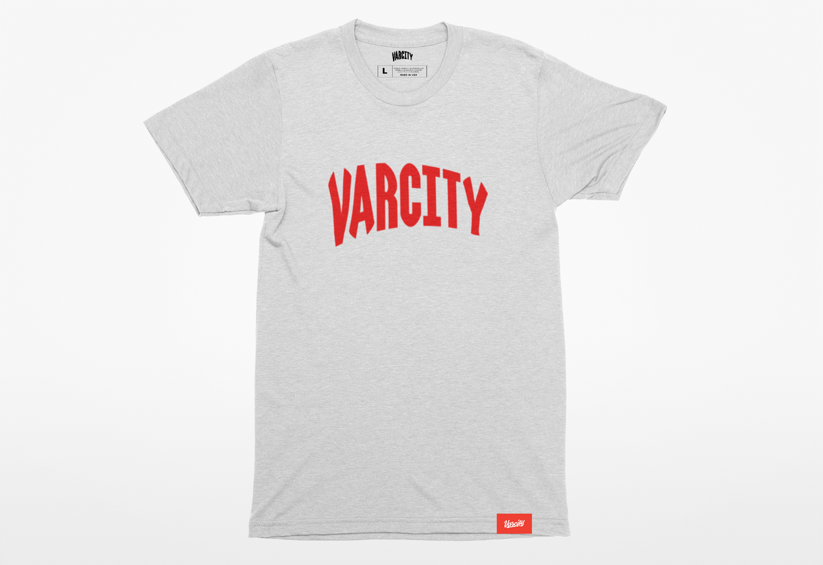 Varcity ® Red OG Logo Tee White